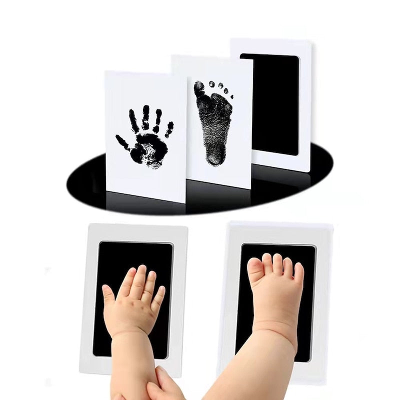 Kit d'empreinte de pied et de main de bébé, 9pcs Kit d'empreinte