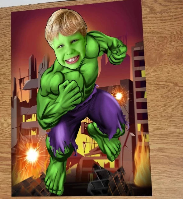 Affiche Personnalisée - Hulk 2 - Petit Balthazar