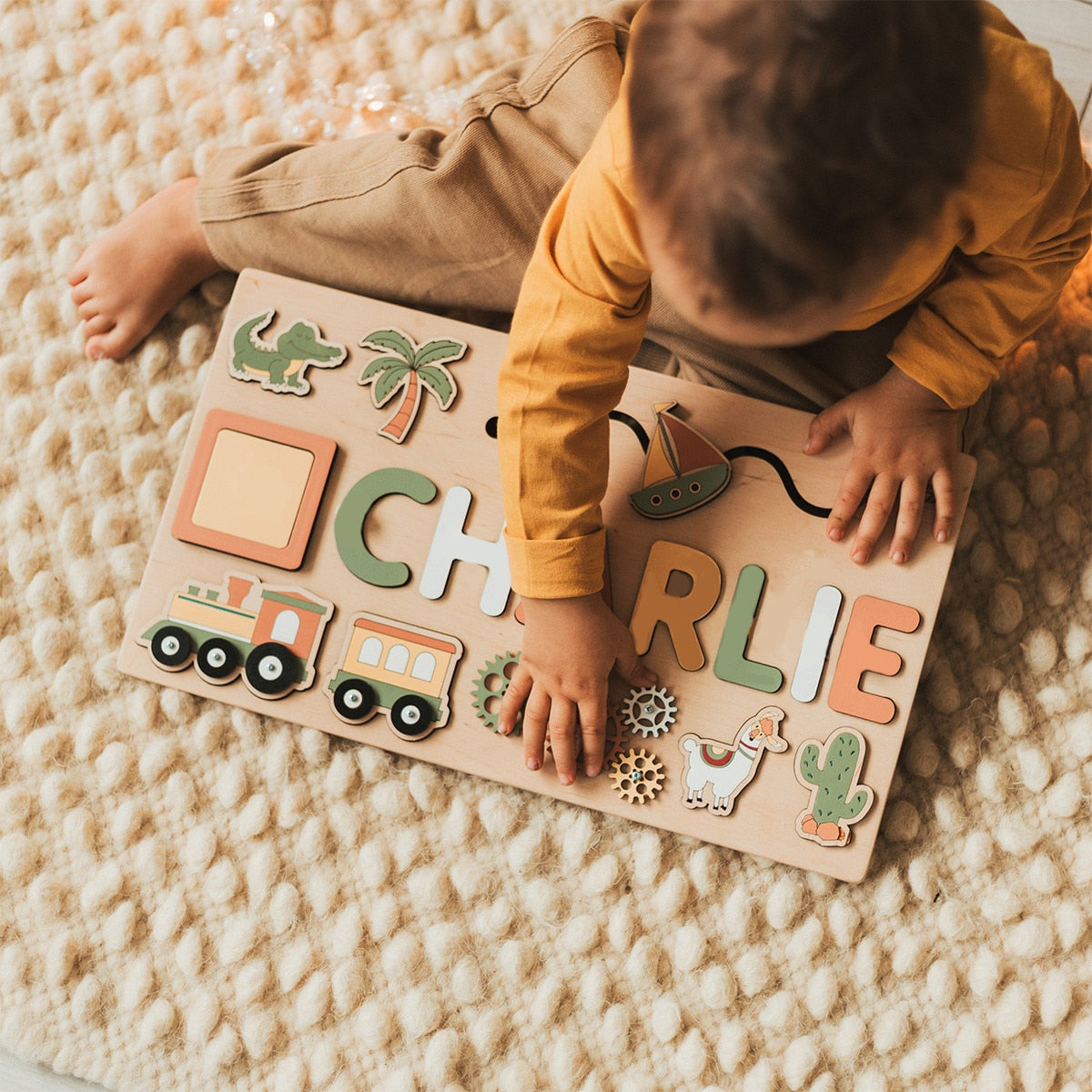 Puzzle Educatif Montessori - Prénoms personnalisé bois – Petit