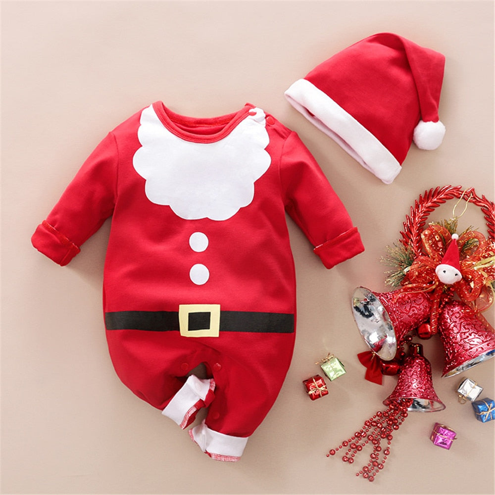 Pyjama de Noël bébé - Ensemble tenue de Noël bébé - Papa Noël - Petit Balthazar
