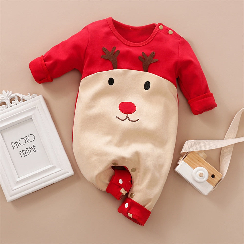 Pyjama de Noël bébé - Ensemble tenue de Noël bébé - Petit Cerf – Petit  Balthazar