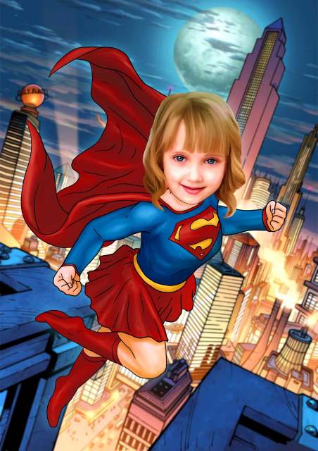 Affiche Personnalisée - Super Woman - Petit Balthazar