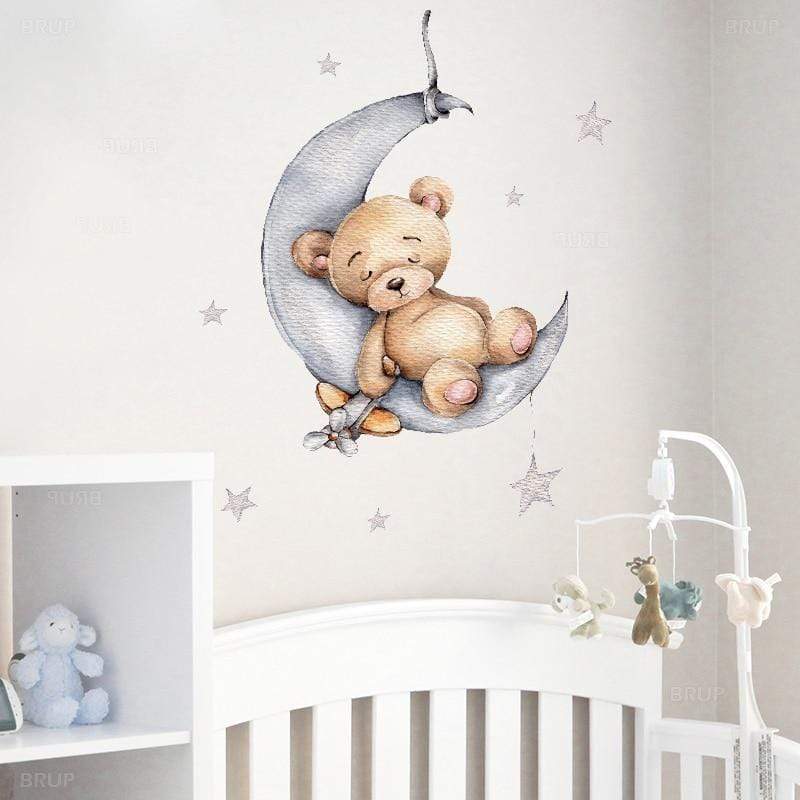 Sticker mural disant chambre de bébé cadeau naissance 2337 -  France
